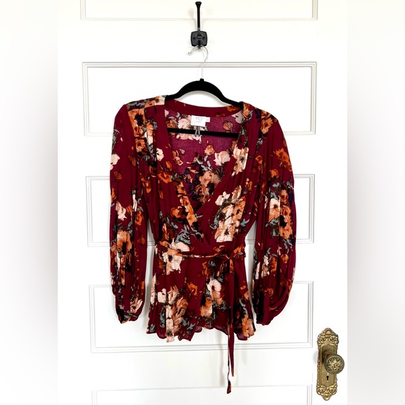 Anthropologie HD in Paris Gail Wrap Blouse - Picture 2 of 7